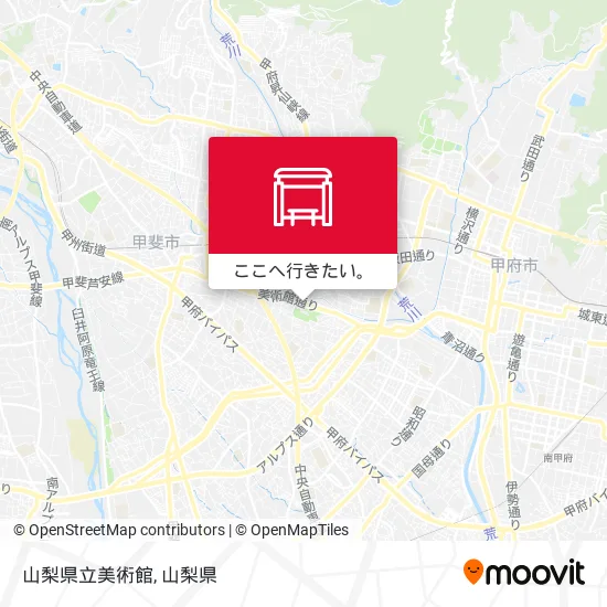 山梨県立美術館地図