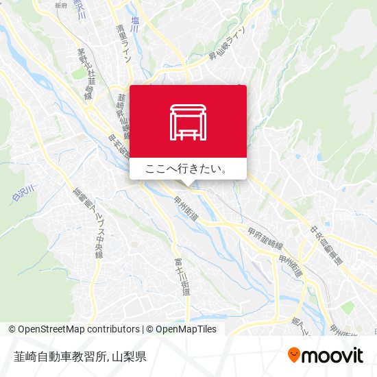 韮崎自動車教習所地図
