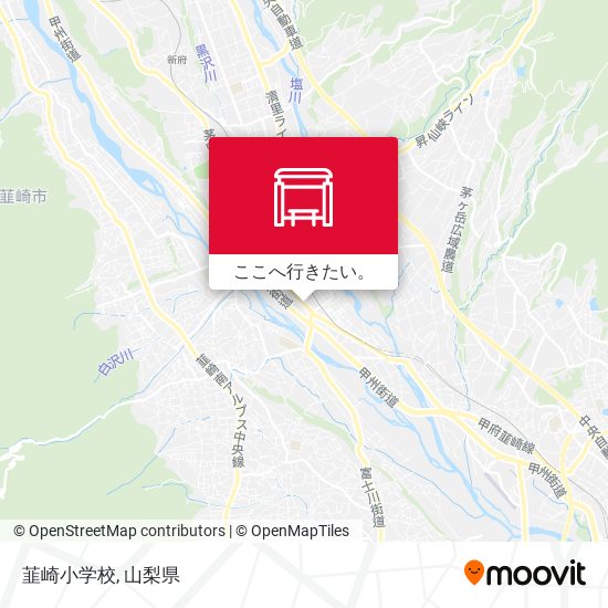 韮崎小学校地図
