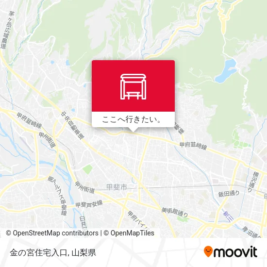 金の宮住宅入口地図