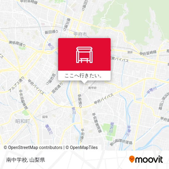南中学校地図