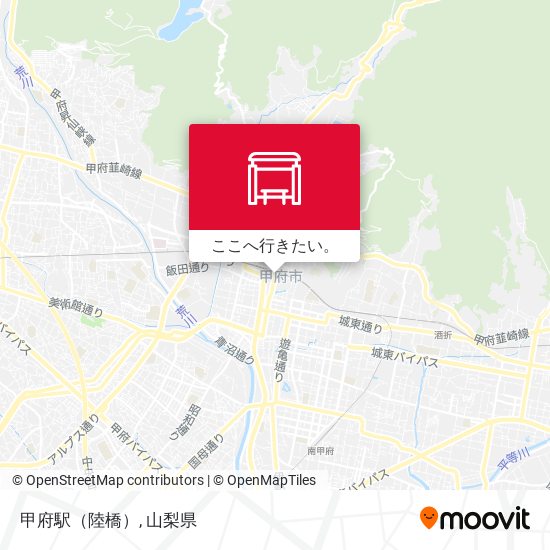 甲府駅（陸橋）地図