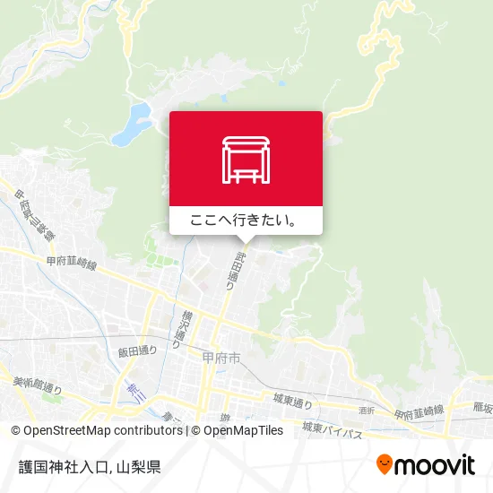 護国神社入口地図