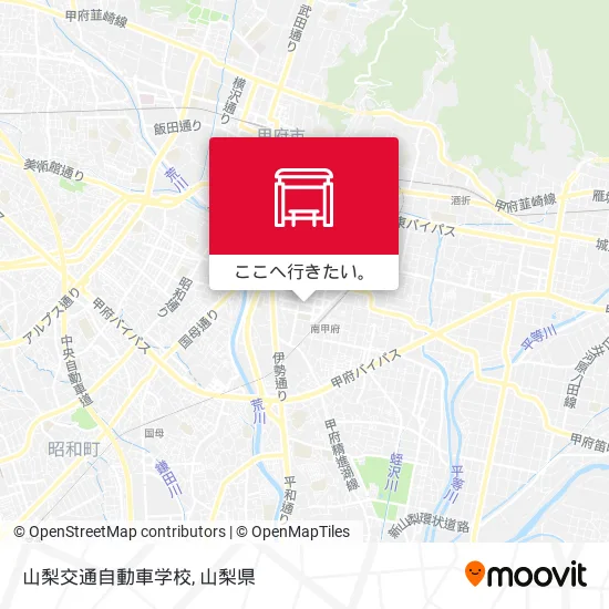山梨交通自動車学校地図