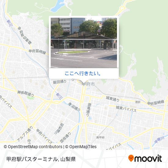 甲府駅バスターミナル地図