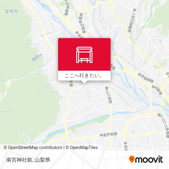 南宮神社前地図
