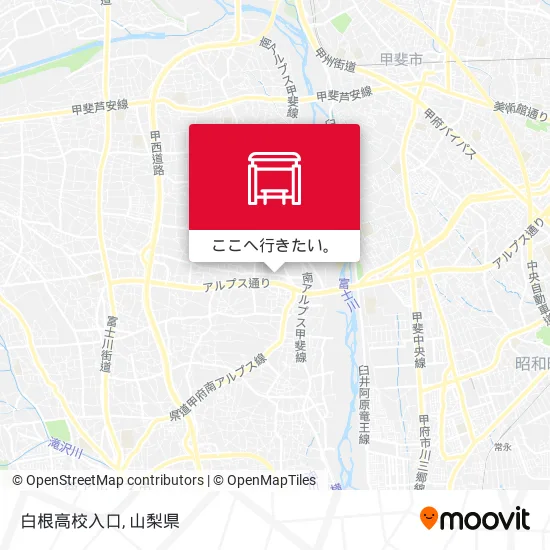 白根高校入口地図