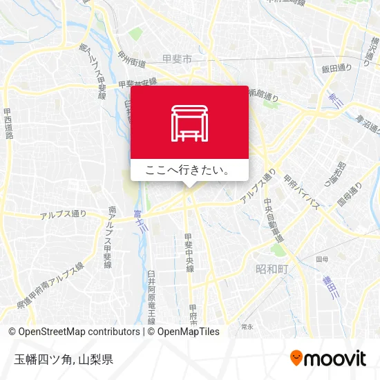 玉幡四ツ角地図