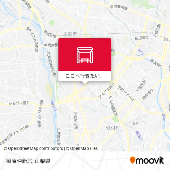 篠原仲新居地図