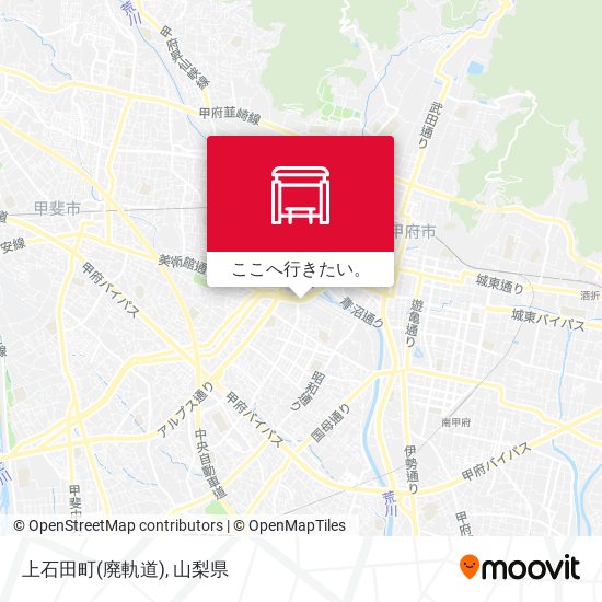 上石田町(廃軌道)地図