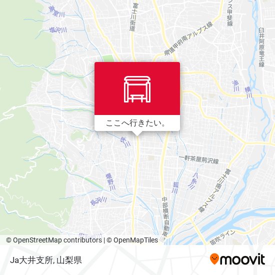 Ja大井支所地図