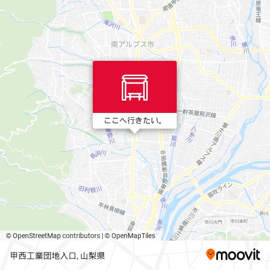甲西工業団地入口地図