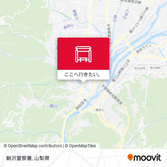 鰍沢警察署地図
