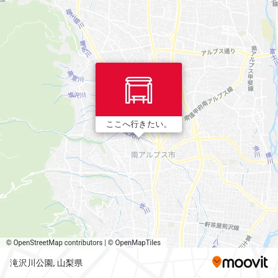 滝沢川公園地図