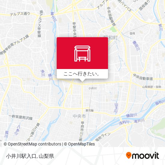小井川駅入口地図