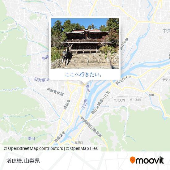 増穂橋地図