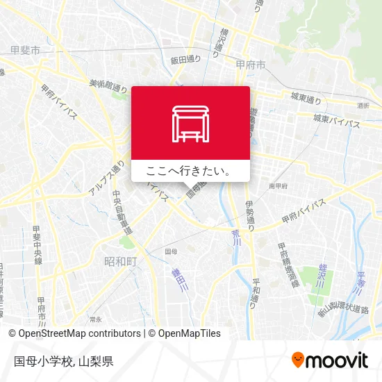 国母小学校地図