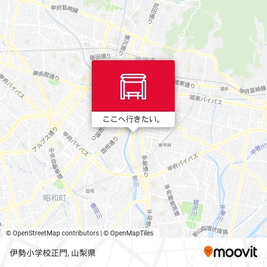 伊勢小学校正門地図