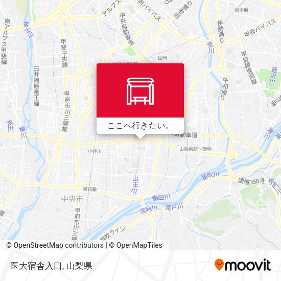 医大宿舎入口地図