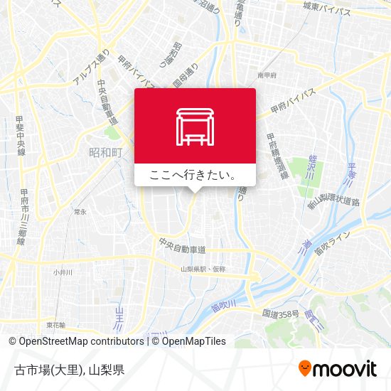 古市場(大里)地図