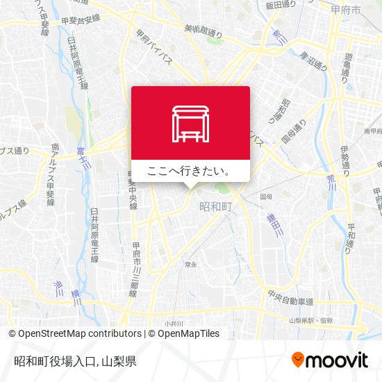昭和町役場入口地図