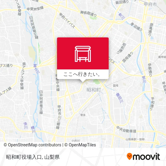 昭和町役場入口地図