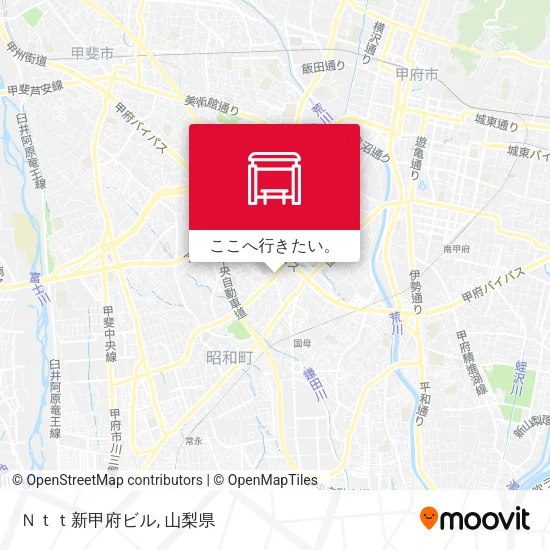 Ｎｔｔ新甲府ビル地図