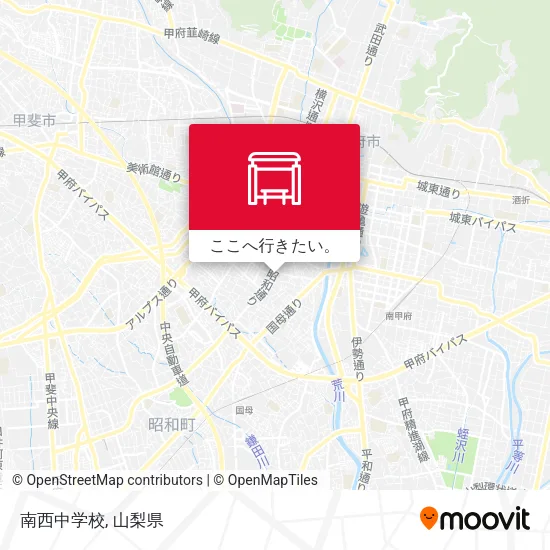 南西中学校地図