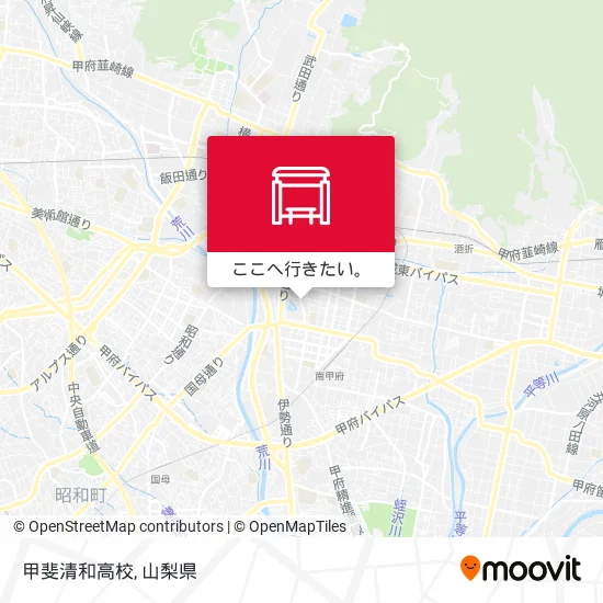 甲斐清和高校地図