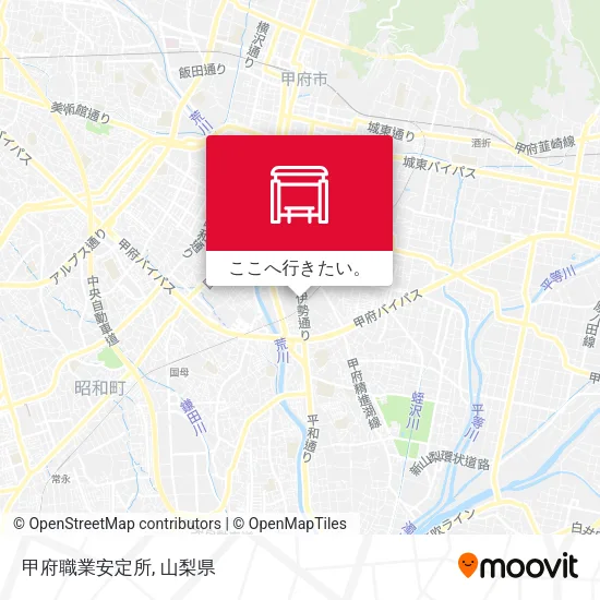 甲府職業安定所地図
