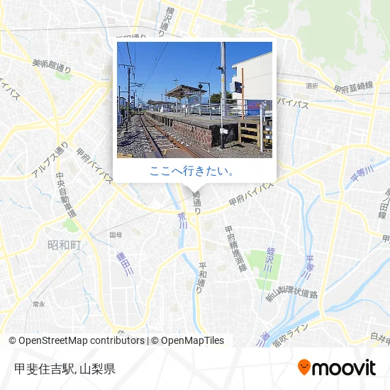 甲斐住吉駅地図