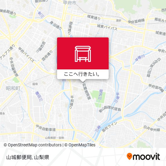 山城郵便局地図