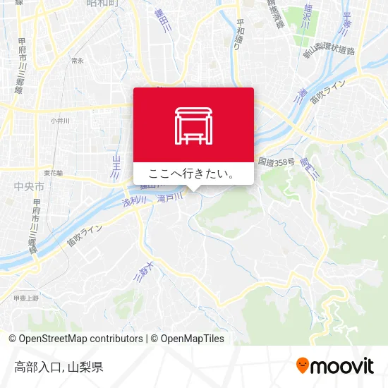 高部入口地図