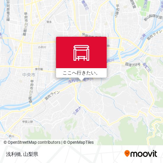 浅利橋地図