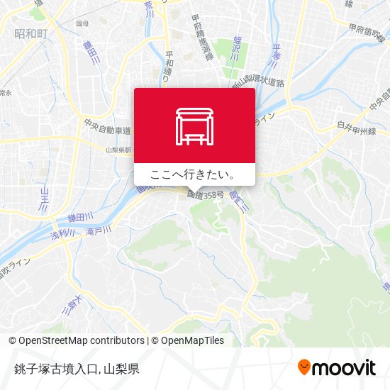銚子塚古墳入口地図