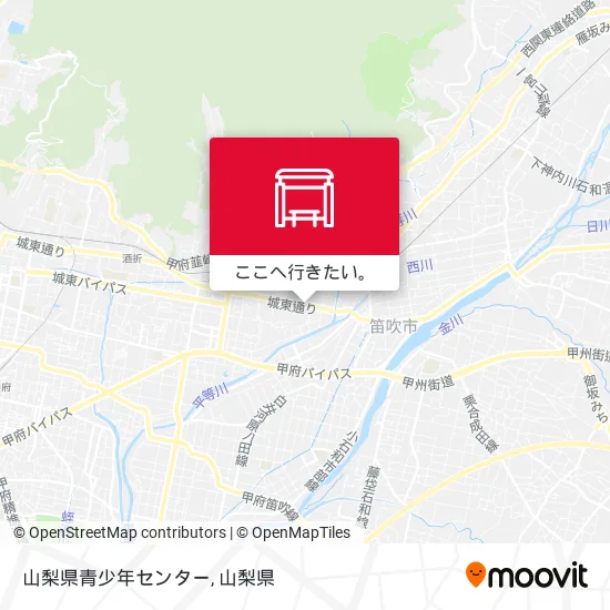 山梨県青少年センター地図