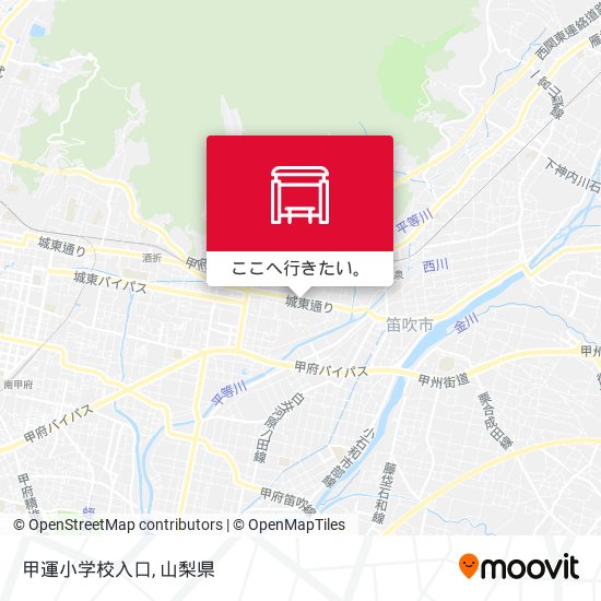 甲運小学校入口地図