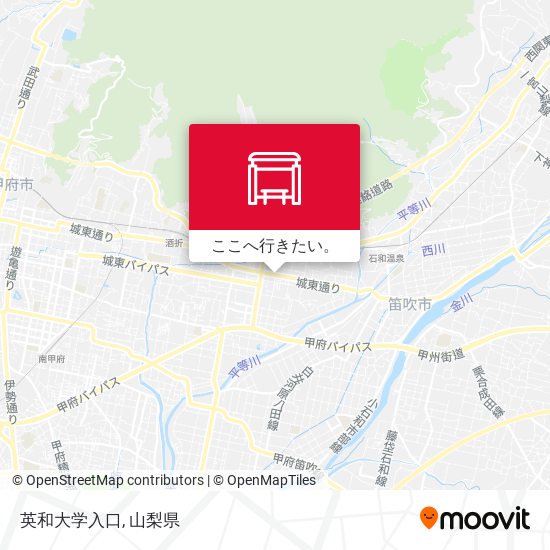 英和大学入口地図