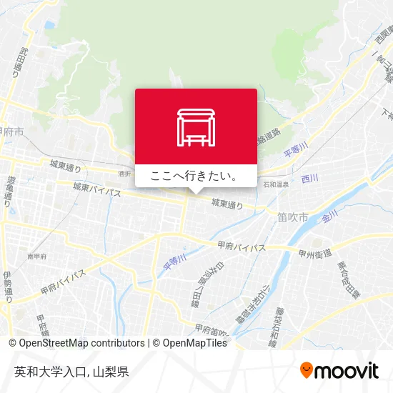 英和大学入口地図