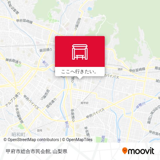 甲府市総合市民会館地図
