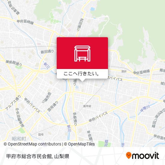甲府市総合市民会館地図