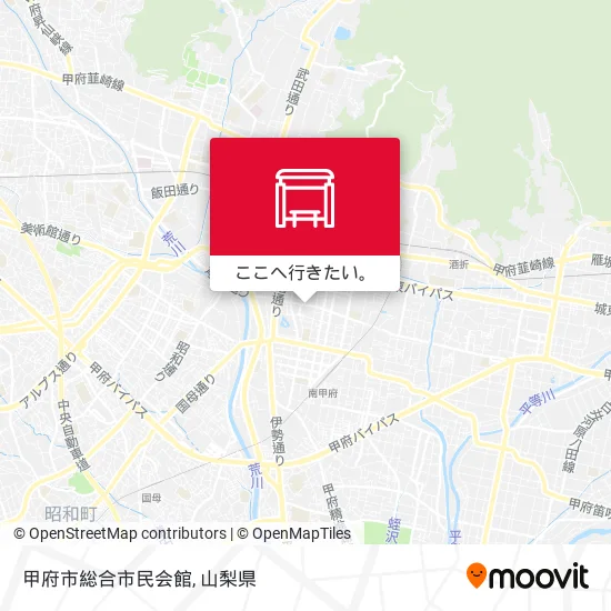 甲府市総合市民会館地図