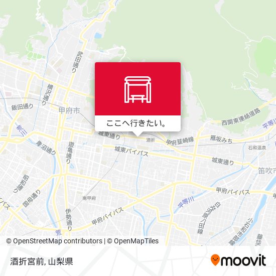 酒折宮前地図