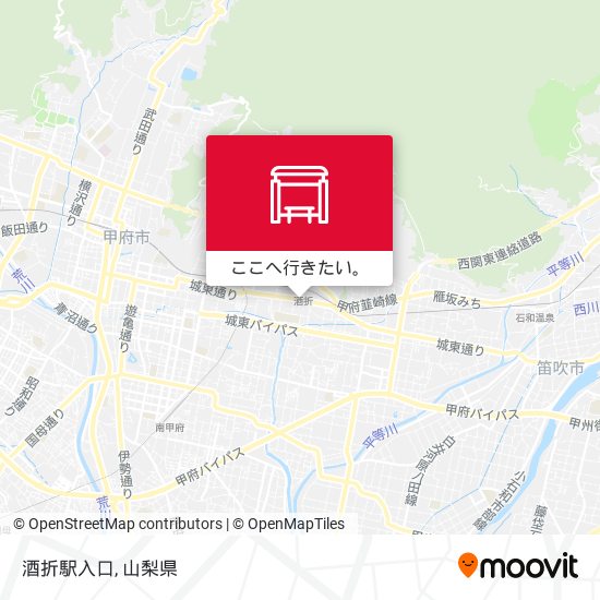 酒折駅入口地図