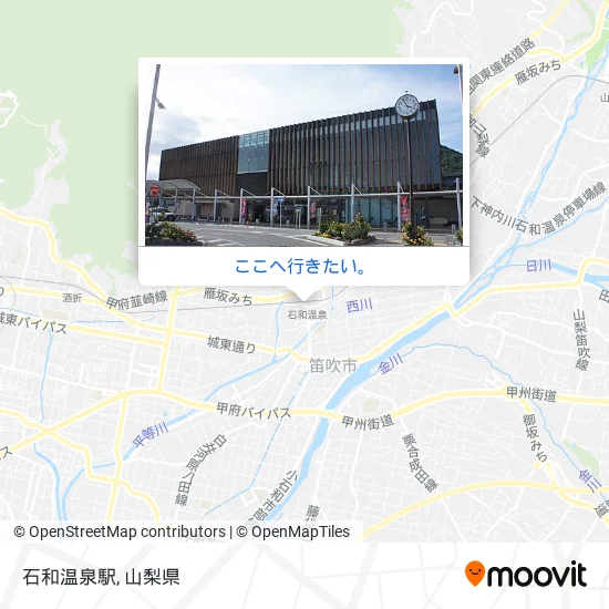 石和温泉駅地図