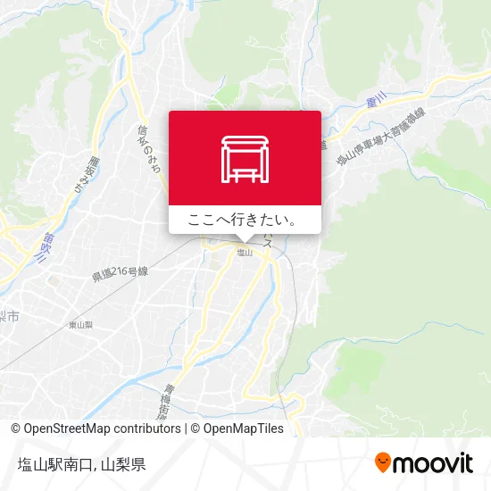 塩山駅南口地図