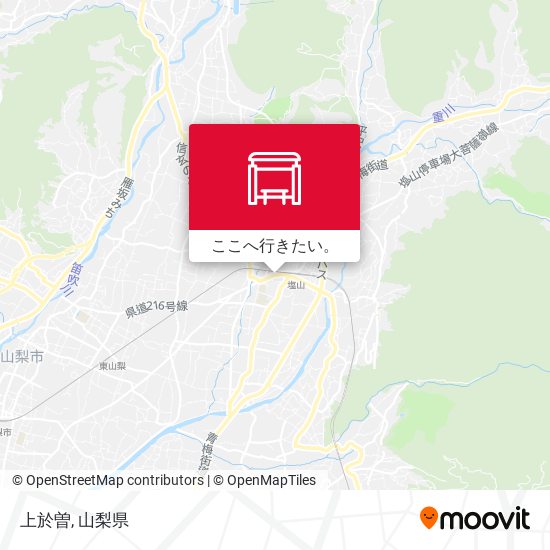上於曽地図