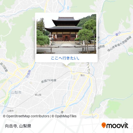 向岳寺地図