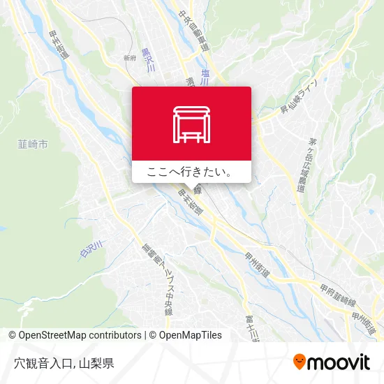 穴観音入口地図