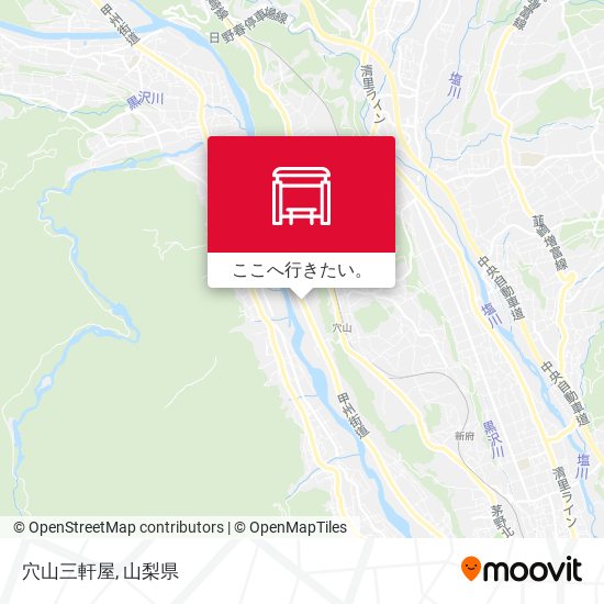 穴山三軒屋地図